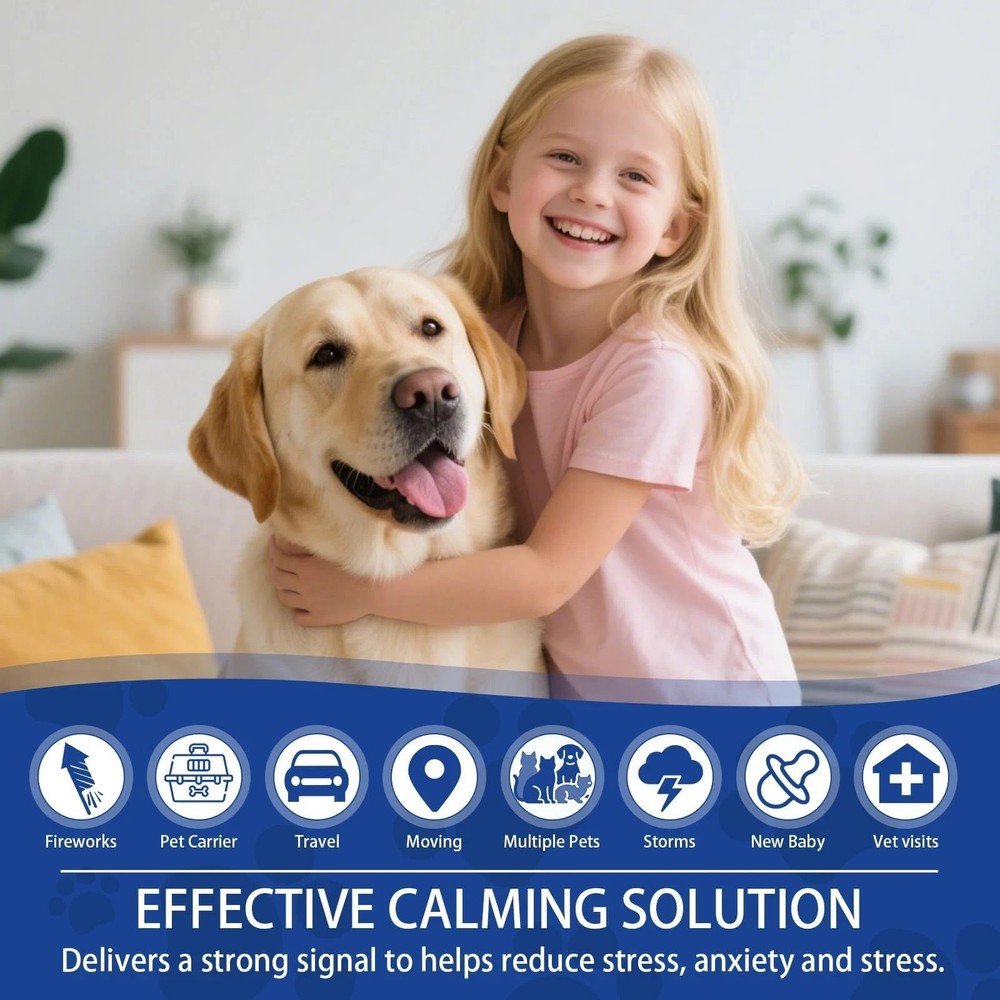 Dog Pheromone Calming Diffuser: Relaxing Diffuser for 3in1, Blue