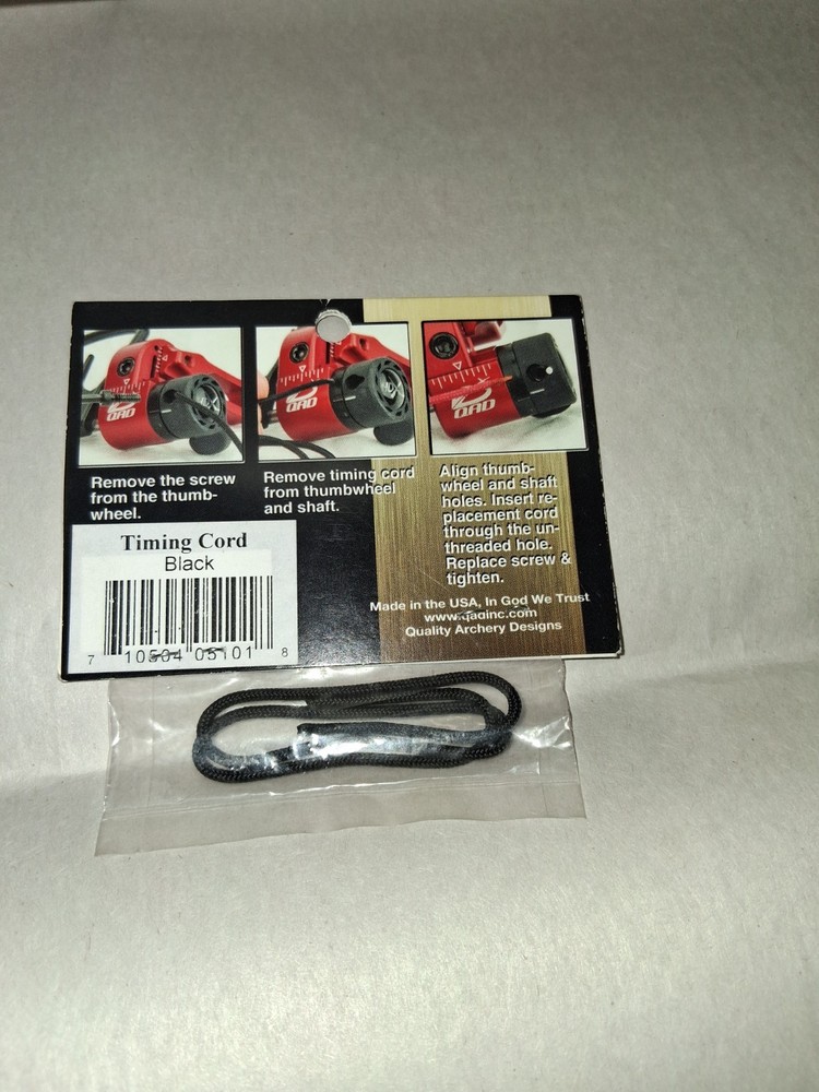 QAD Timing Cord Black