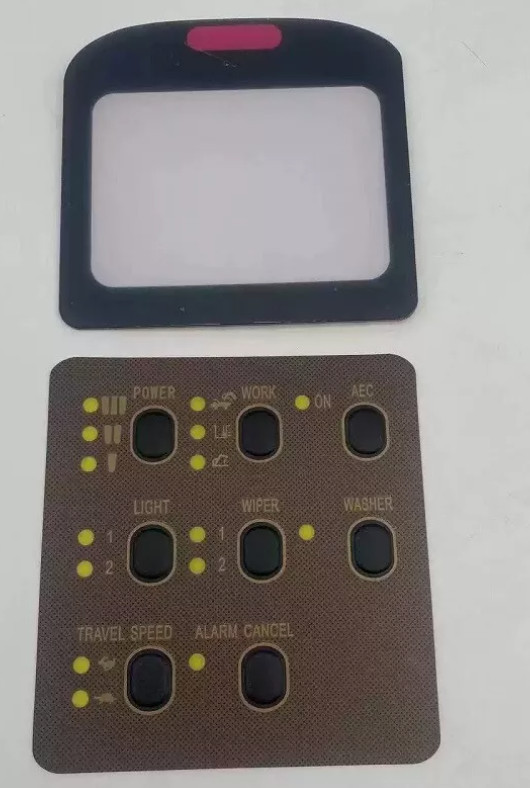 Excavator Cab Display Button Meter Sticker For CAT E312 320 330V1V2BCD