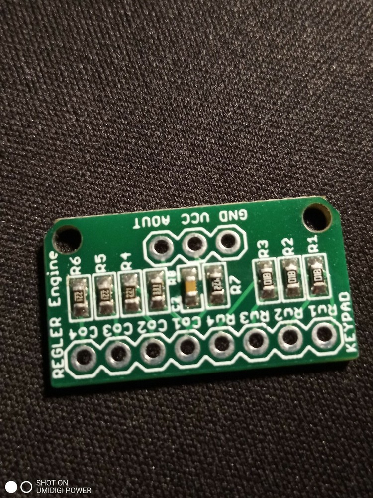 Analog OneKeyPad Interface for 4x4 Matrix Keyboard