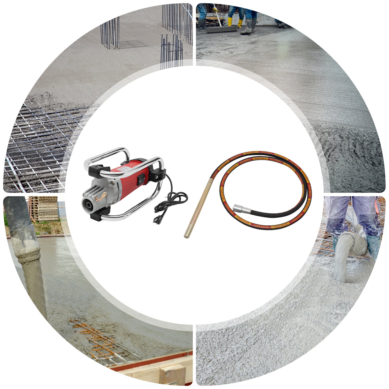 Concrete Vibrator Concrete Vibrating Hand Held Electric Concrete Vibrating Tool