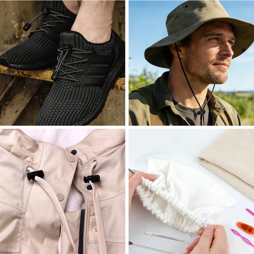 Drawstring Threader Tool Kit Elastic Cord Replacement Sewing Tools Coats Pants