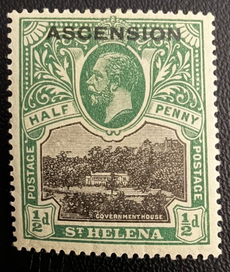 Asension Stamp #1 MLH-OG