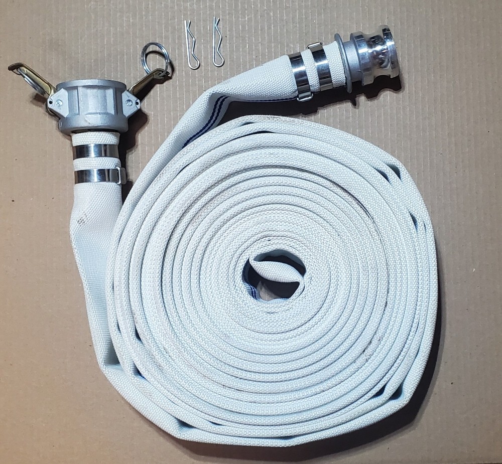 1.5"×50' Camlock Polyester Lay Flat Pump Discharge Hose