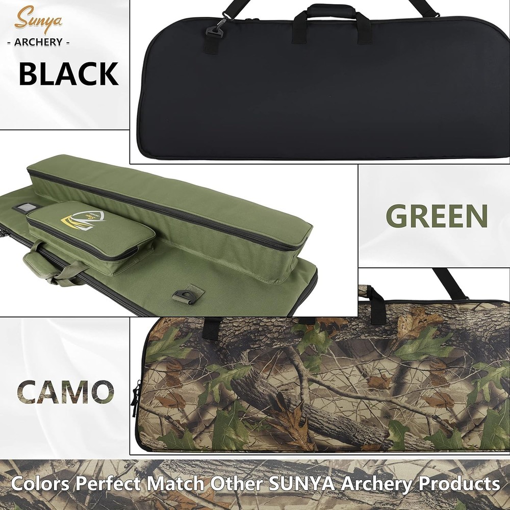 SUNYA Compound Bow Case with Molle System - Neoprene Bow String Protection & ...