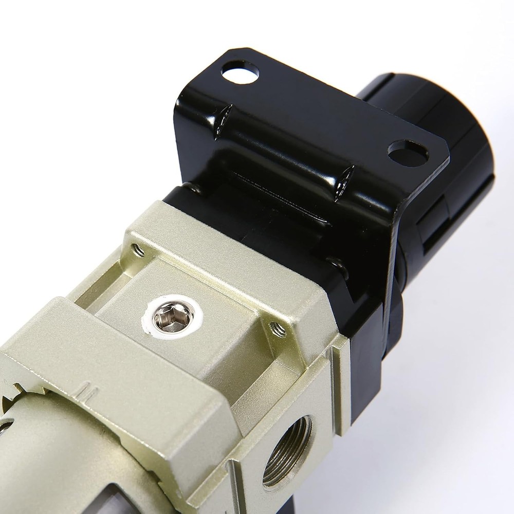 SNS 1/4''NPT Compressed Air Compressor Pressure Filter Regulator Piggyback Combo
