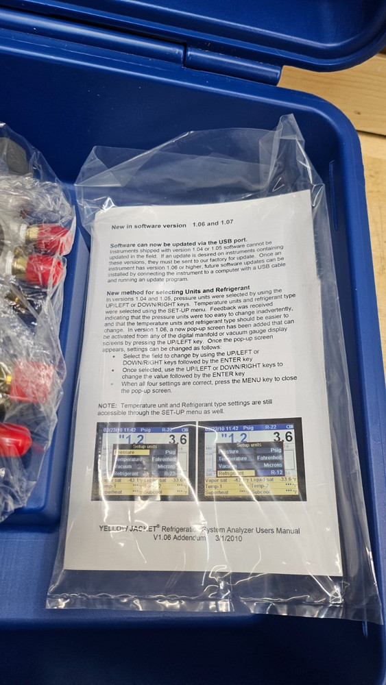 YELLOW JACKET 40815 Yellow Jacket Refrigeration System Analyzer -NEW!