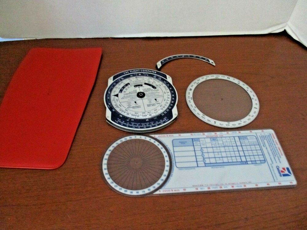 Vintage CPC FLIGHT COMPUTER 4 Piece with Case