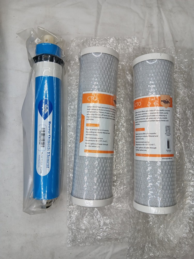 Membrane Solutions 97260-CHN-1 Reverse Osmosis Replacement Filter Set *Bent Box*