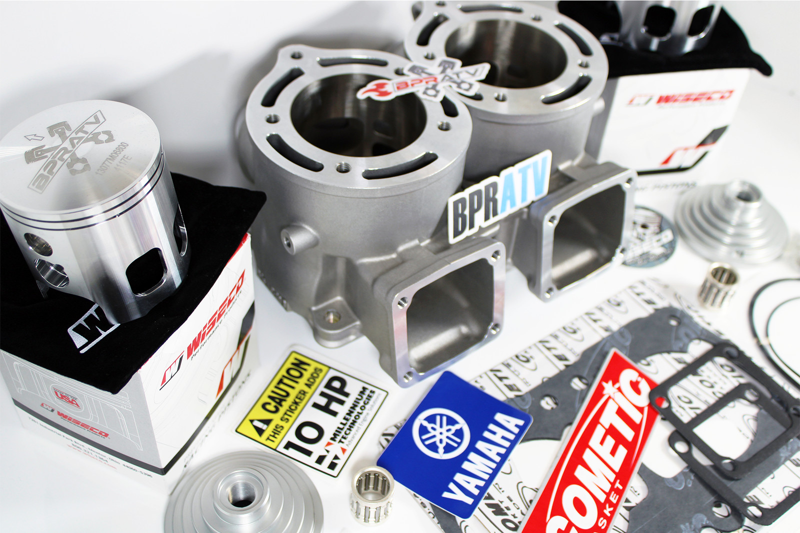 Banshee ARES 68mm Cylinder Kit Complete 421cc Stroker +4mm Wiseco Pistons Gasket