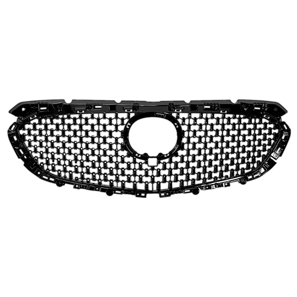 Grille For 2018 2019 2020 Mazda 6 Textured Black Shell with Chrome Insert CAPA