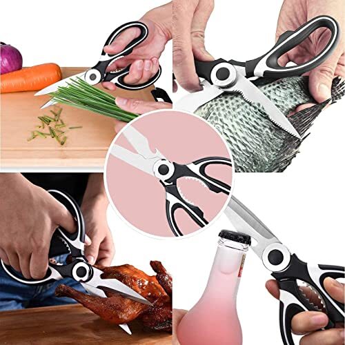 Kitchen Shears Sharp Scissors Stainless Steel Meat Chicken Professional BBQ