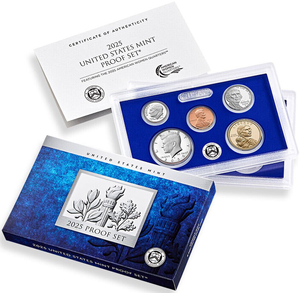 2025 S U.S. Mint Proof Set – Final Year of American Women Quarters – 10 Coins