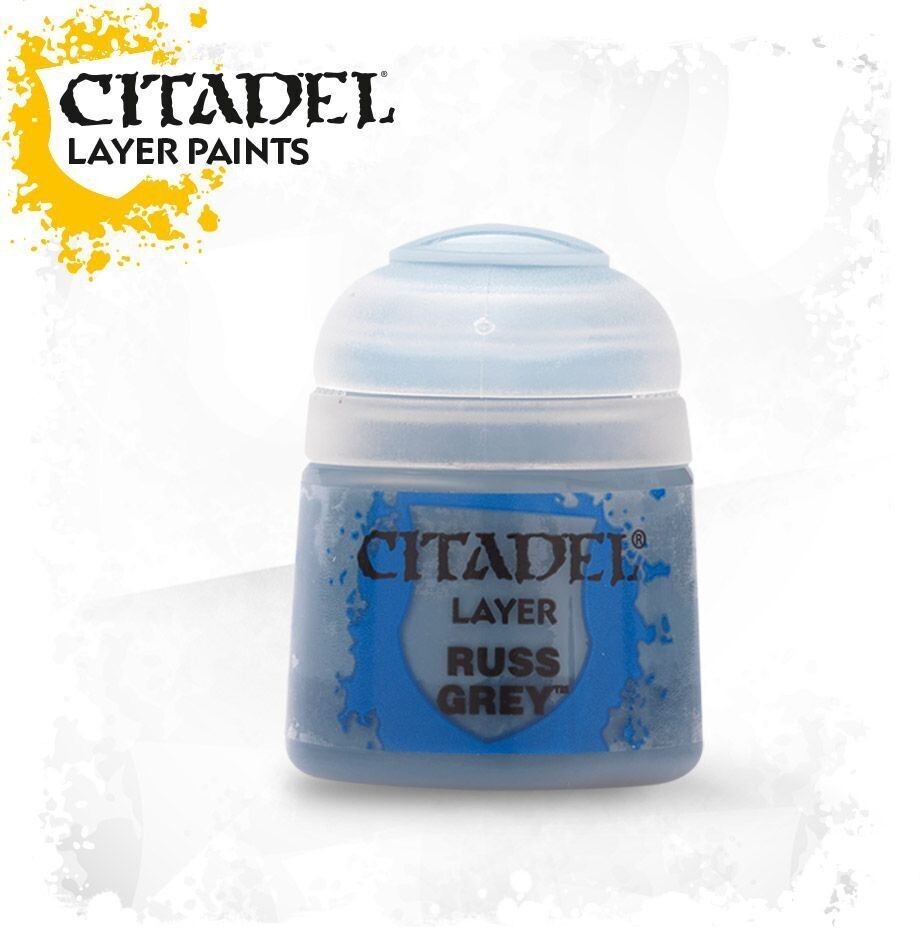 Games Workshop Warhammer - Citadel Colour paint LAYER Russ Grey 12ml