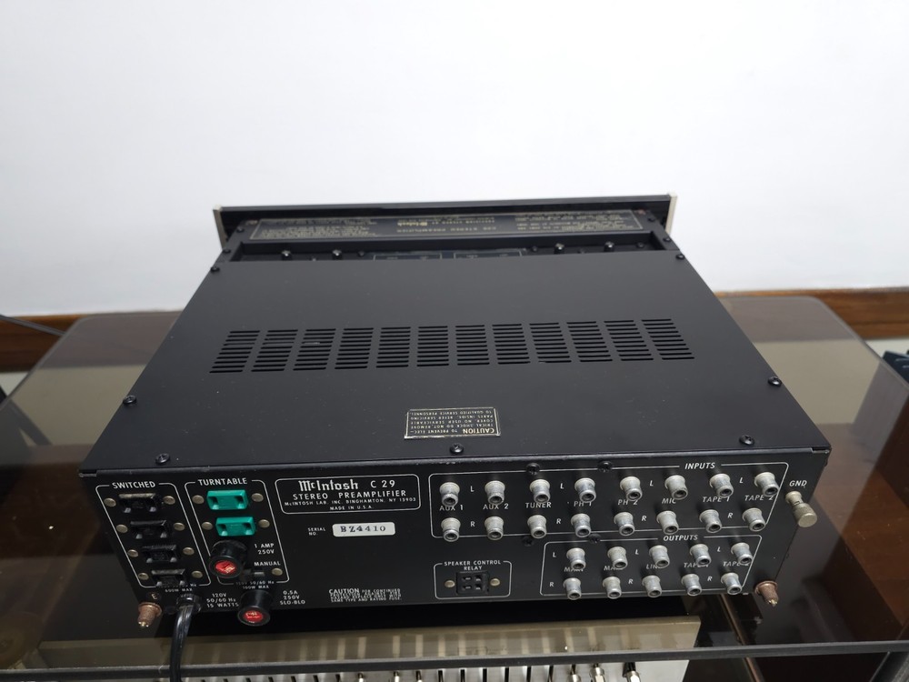 McIntosh C29 Solid State Stereo Preamplifier Serviced Good Aesthetic Condition