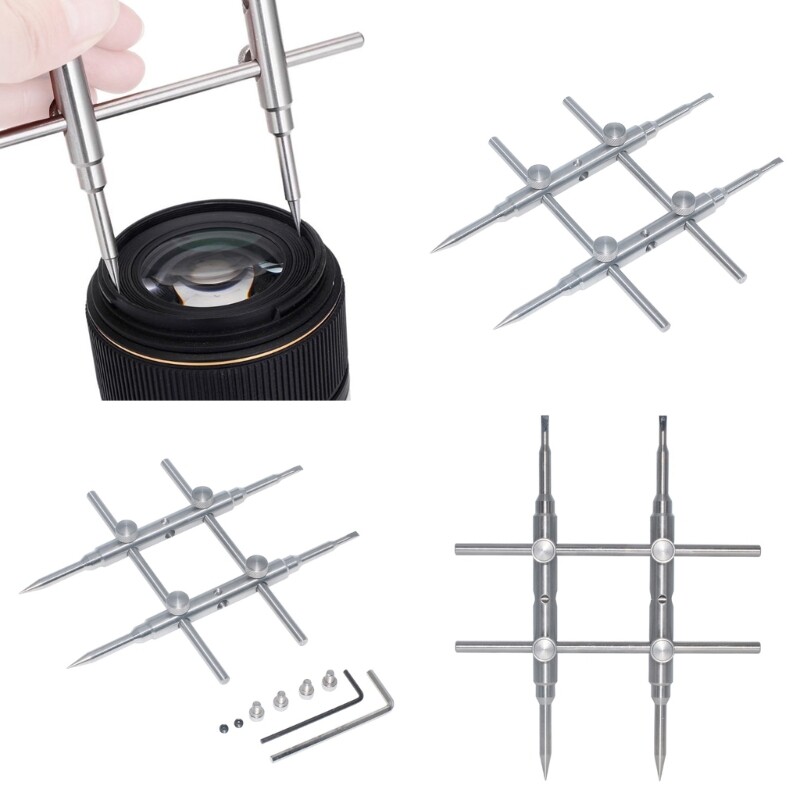 Professional Flat&Pointed Tips DSLR Camera Lens Spanner Wrench Double Heads
