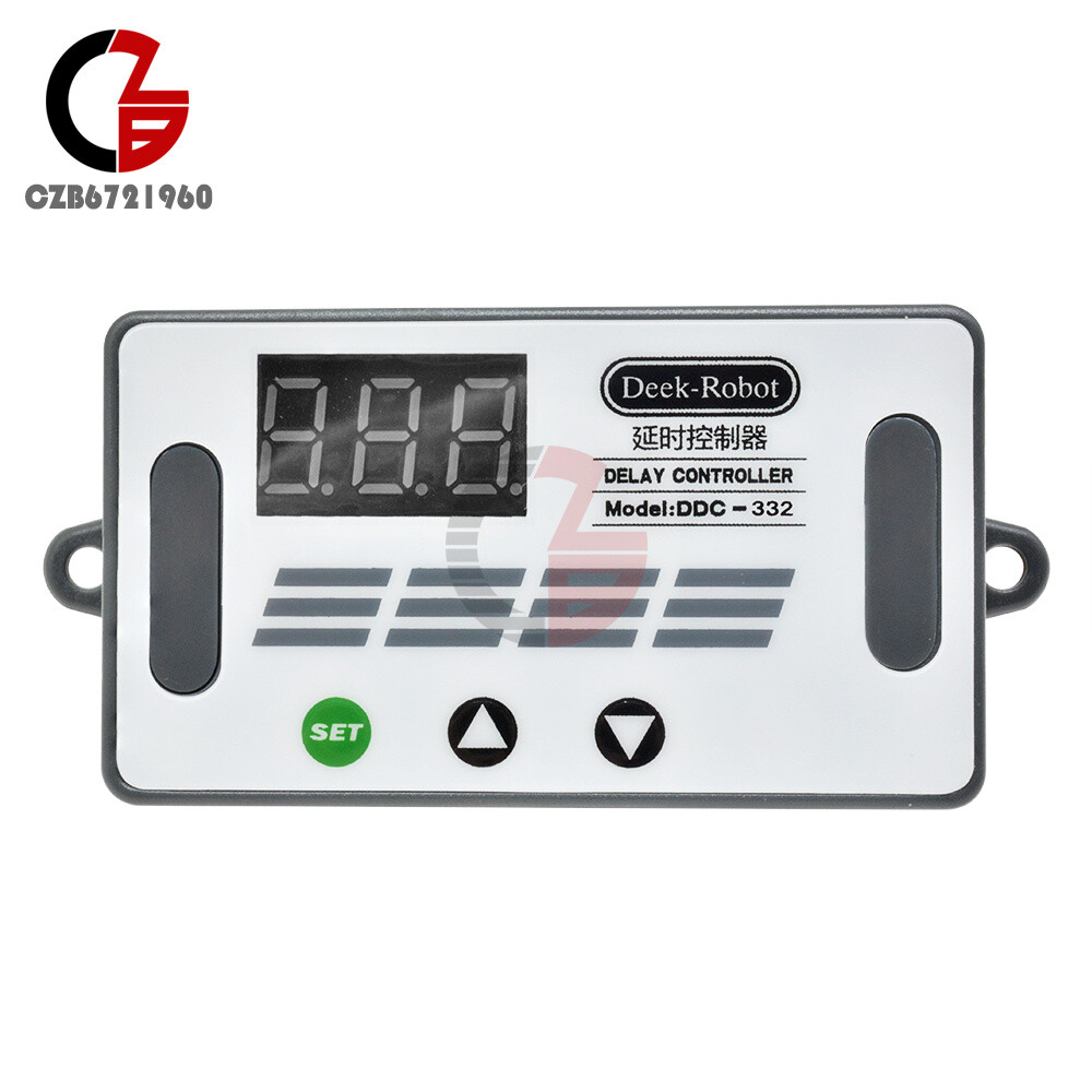 3 Button 3 Digit Digital Tube DDC-332 DC 12V Digital LED Delay Controller+Buzzer