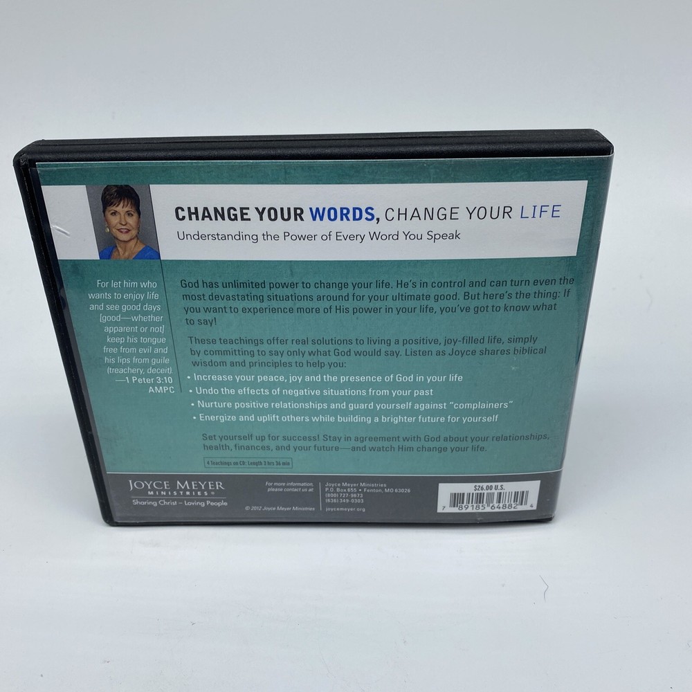 Joyce Meyer - 4 CD Set - Change Your Words Change Your Life