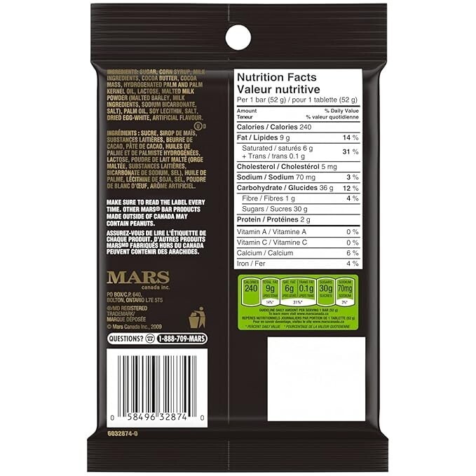 Mars Chocolate Bars 4 Full Size Bars exp 09/2025