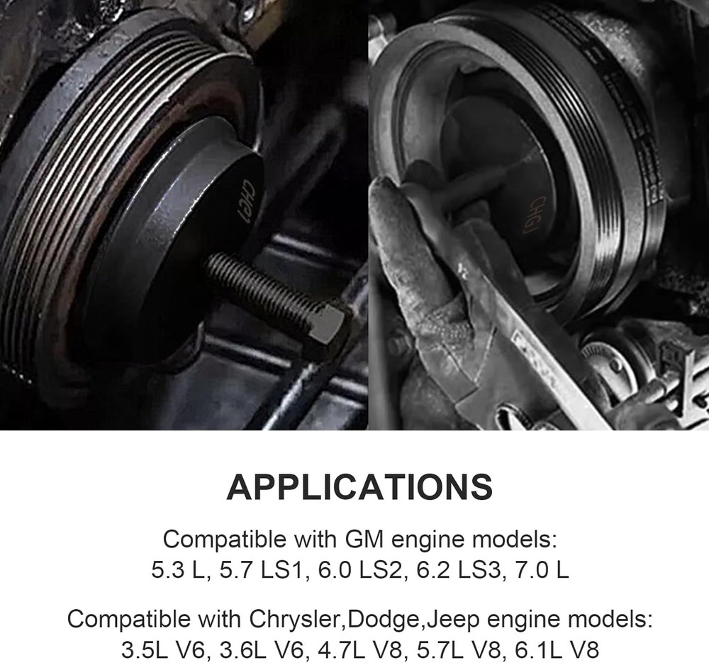 LS Harmonic Balancer Puller & Crank Puller,CNC Precision Machined from Solid...