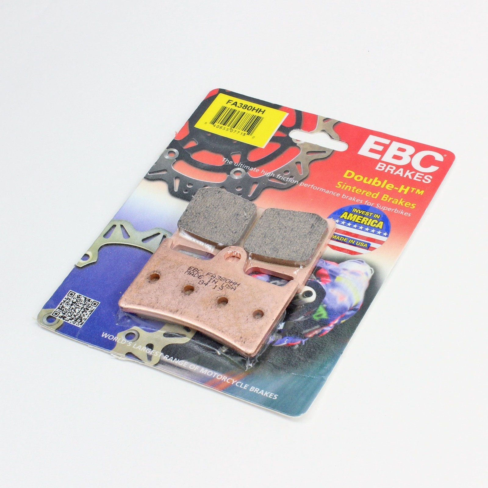 EBC Brake Pads FA380HH - HH Sintered Pads for Motorcycle - 1 Pair