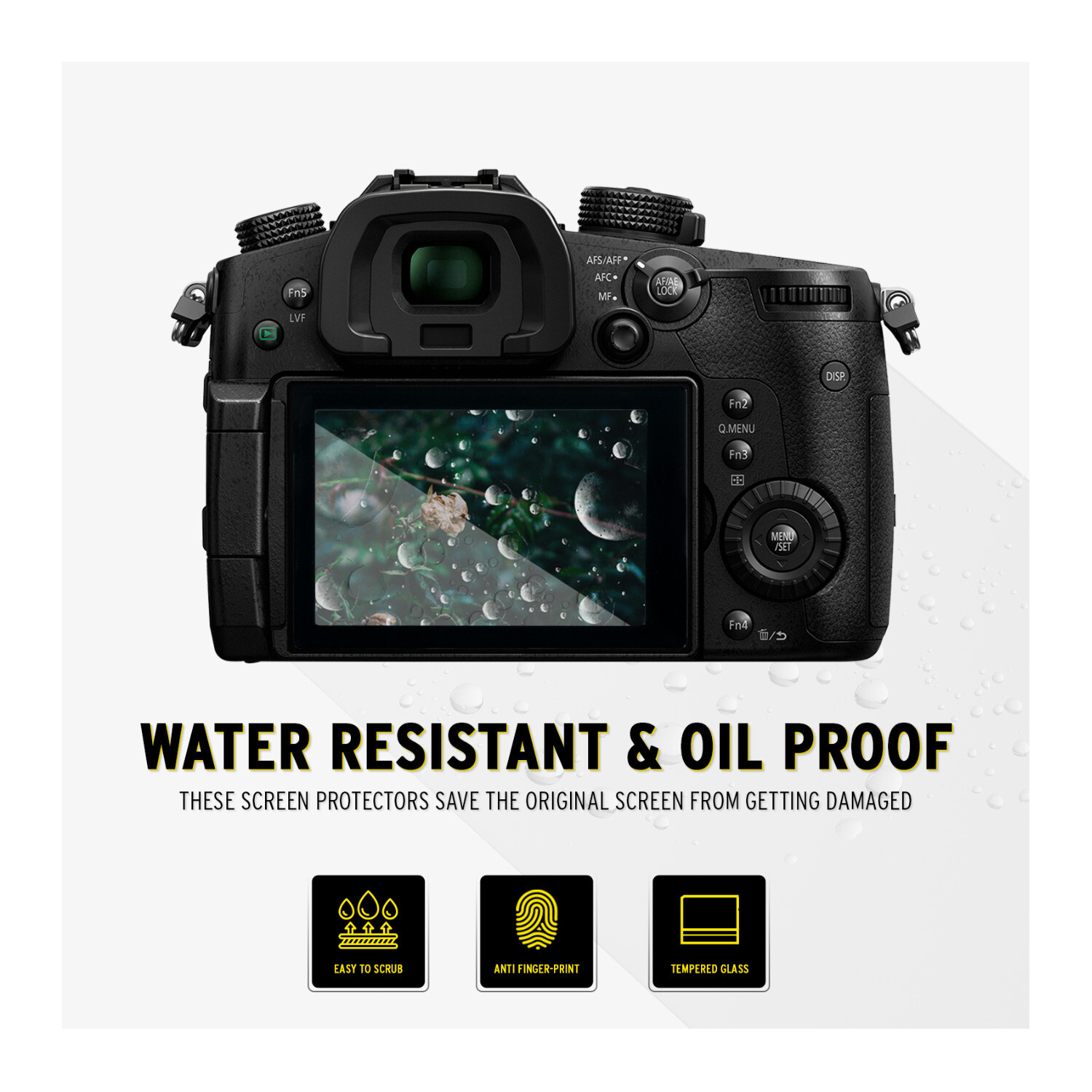 Koah LCD Ultra Armor Screen Protector for Panasonic Lumix DCGH5 and GH5S Camera