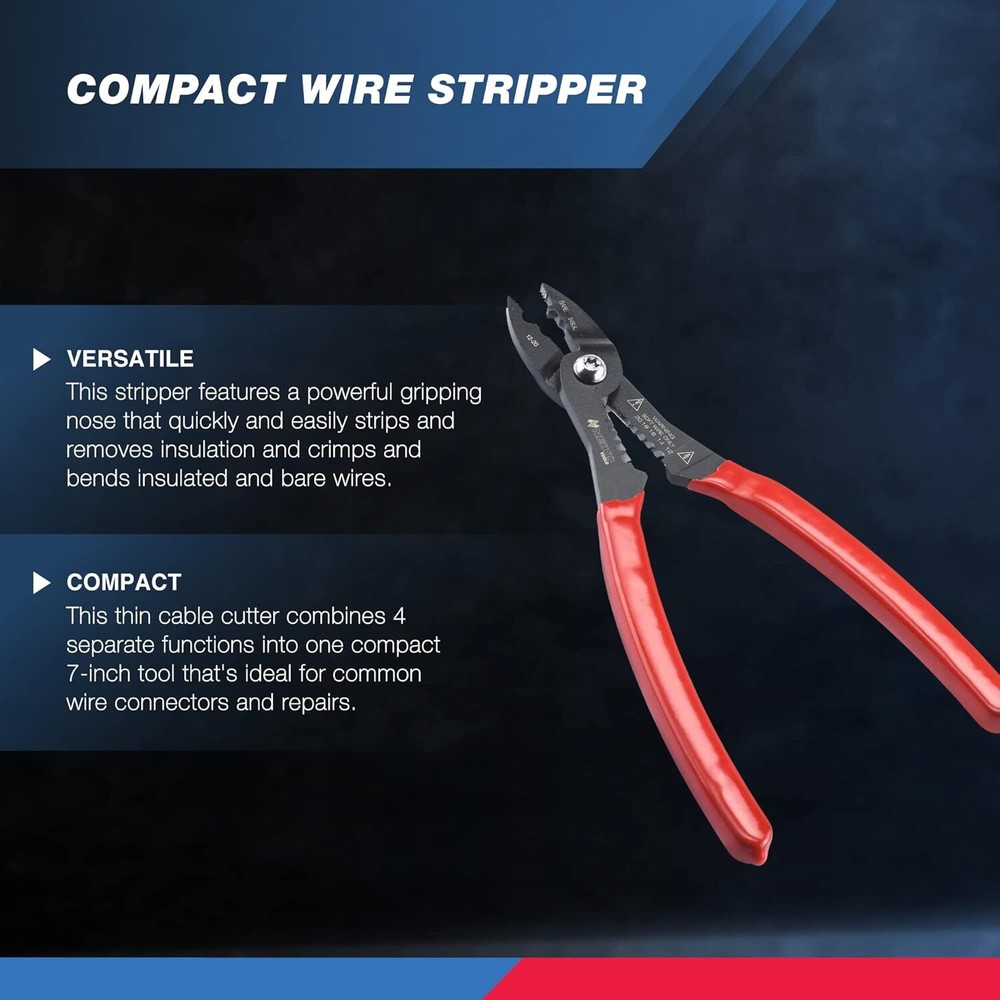 Neiko Compact Multi Purpose Wire Service Tool Gripper Cutter Stripper Crimper