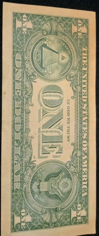 Uncirculated crispy 2017$1 Bill (ERROR PRINTED as smoked or missing Ink)