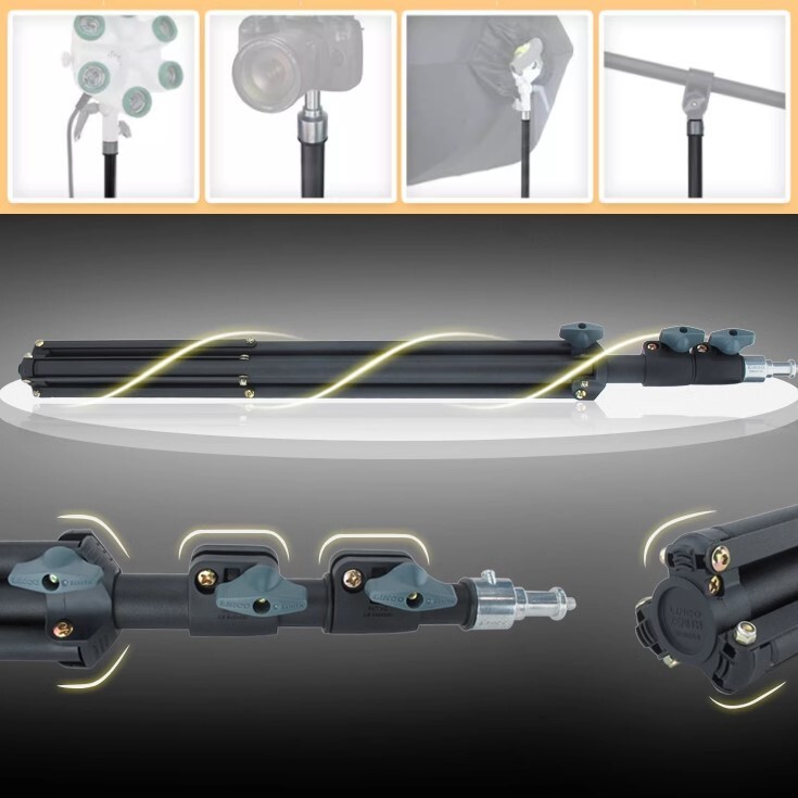 LINCO 90" Light Stand Tripod w Reflector Disc Holder Clip for Reflector Diffuser
