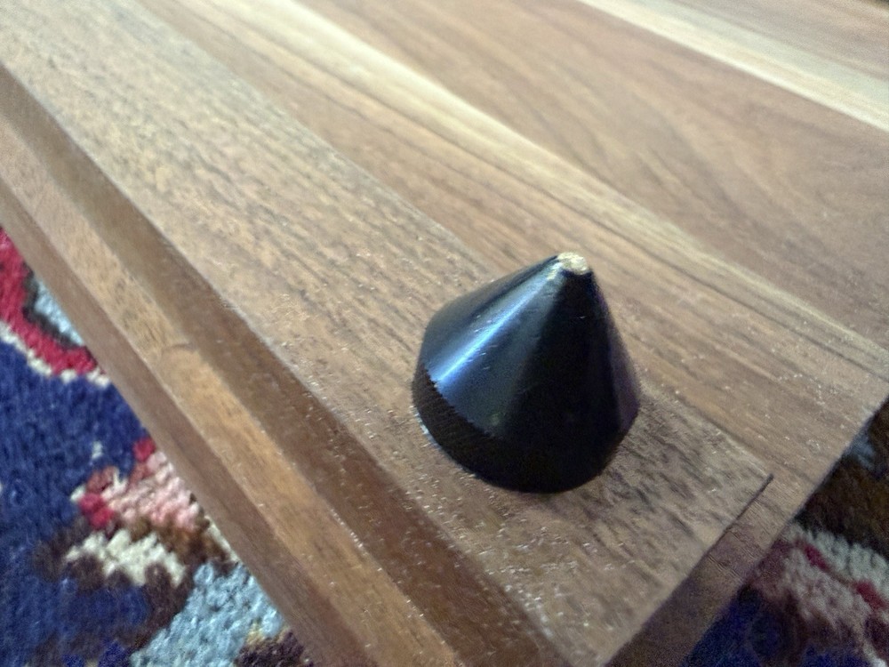 Walnut Speaker Isolation Plinth Audiophile Vibration Control Base Footed