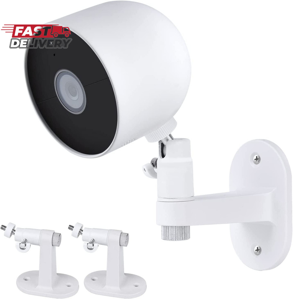 2Pack Adjustable Security Wall Mount Bracket for Google Nest Cam Outdoor or Indo