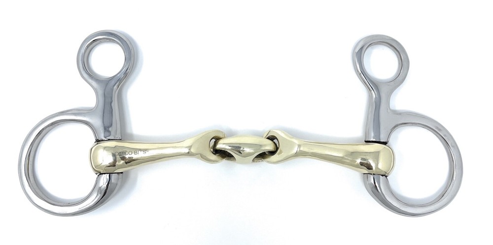 Chico Bits Hanging Cheek Verbindend Angled Snaffle Bit