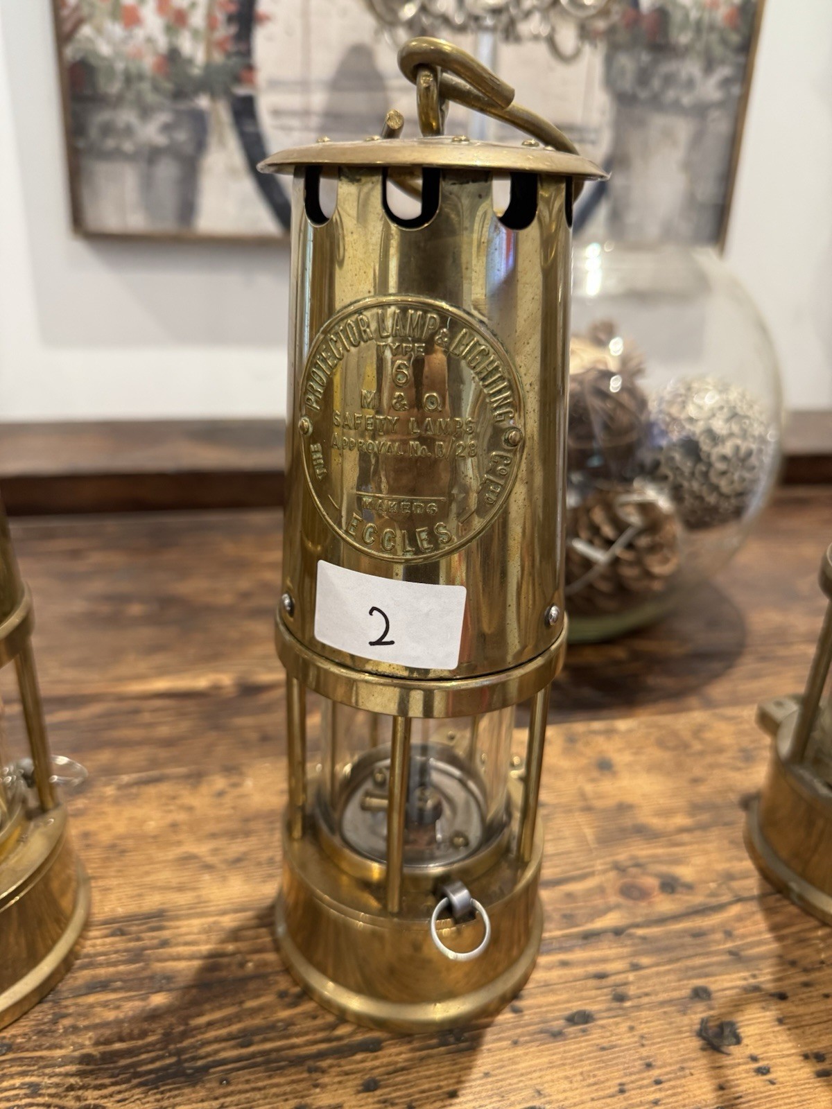 3 X Almost Identical Eccles Safety Lamps by The Protector Lamp Lighting Type 6