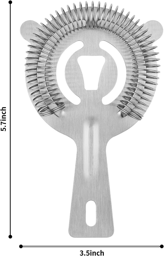 Tifanso Cocktail Strainer Bar Tools - 2PCS Bar Strainer with High Density Spring
