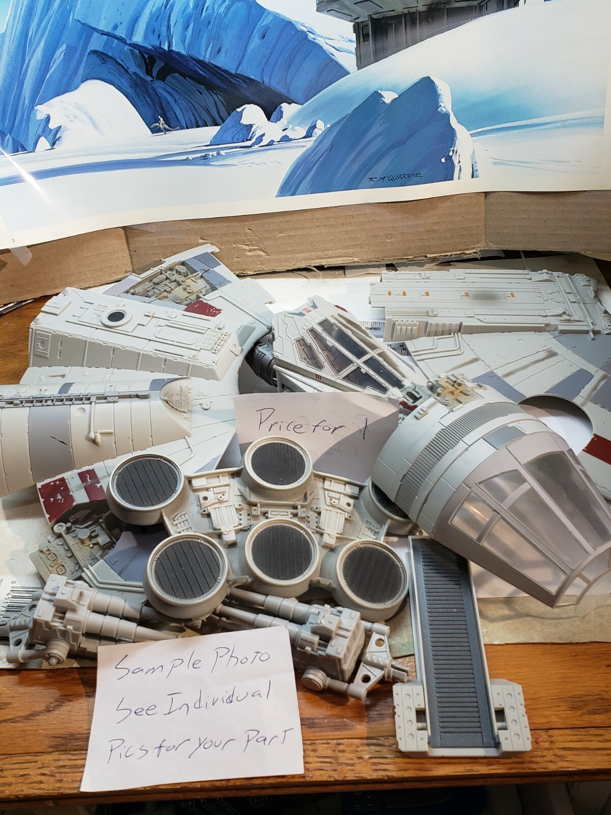 CHOOSE 2008 Millennium Falcon Legacy Canopy Radar Floor Ramp Cover Instructions