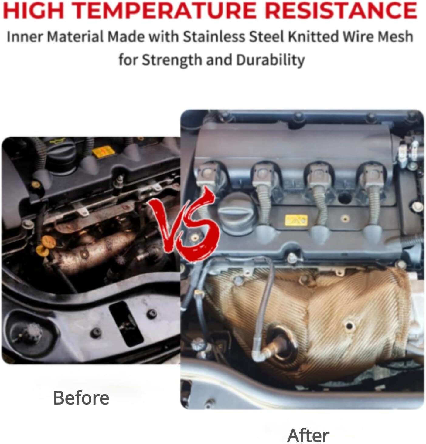 BSTFLEX Titanium Turbo Blanket for MINI Cooper S R55 R56 R57 R58 R59 R60 R61