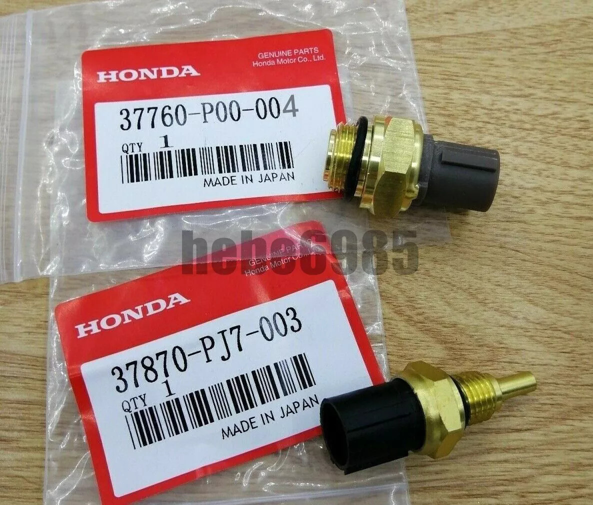 OEM Set of 2 Cooling Fan Switch Coolant Temp Sensor Fit Honda Accord CR-V Civic
