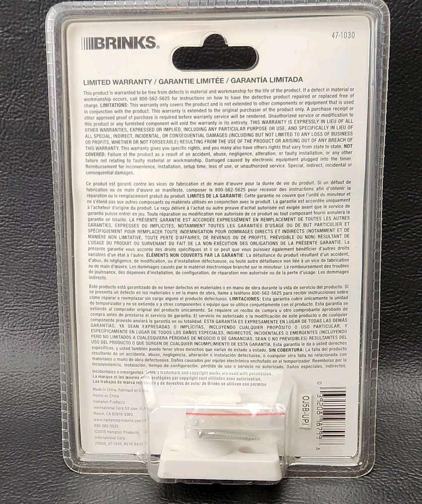 Wireless Motion Detection Brinks Light and Alarm Portable Battery Operated