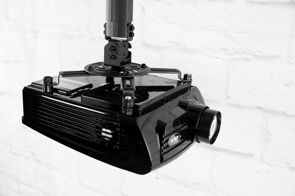 VIVO Universal Extended Ceiling Projector Mount | Height Adjustable (Black)