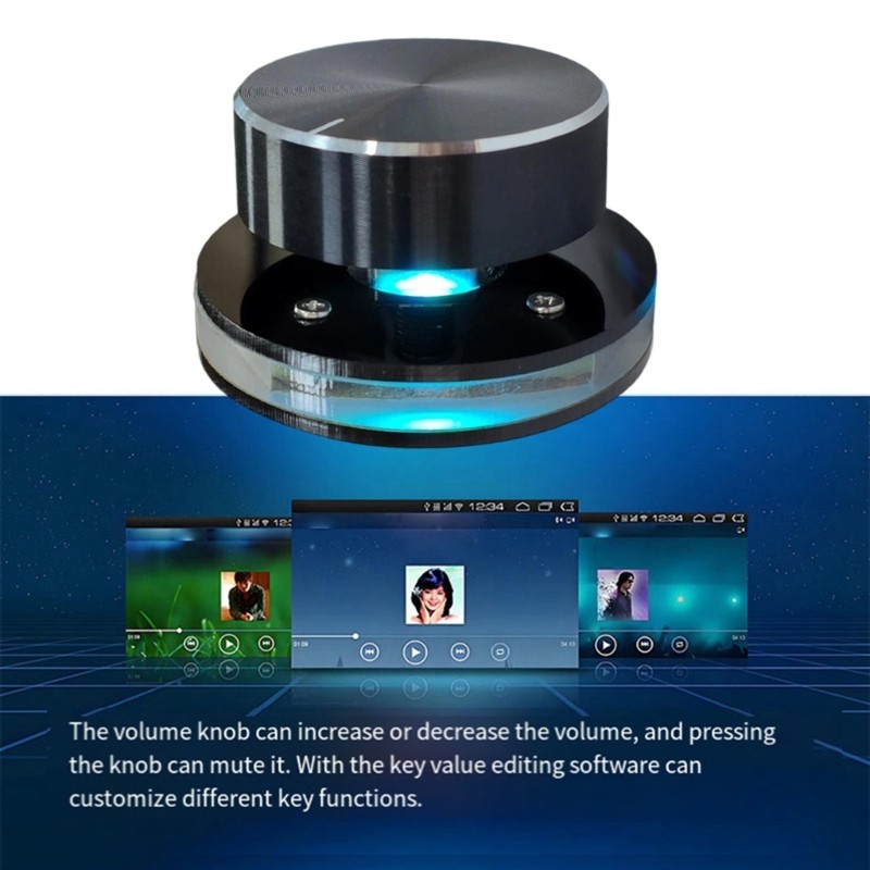 Ergonomic Customizable USB Sound Knob Controller PC Sound Management Device