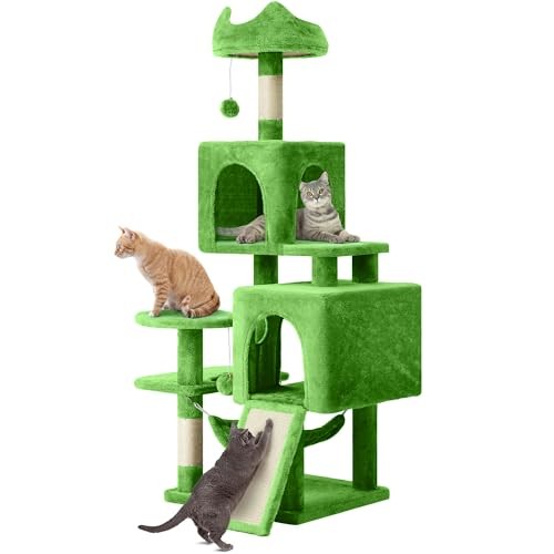 YITAHOME 54in Cat Tree Tower Condo, Multi-Level with Sisal Scratching Post, Cat