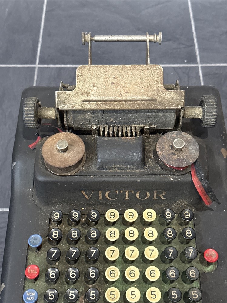 VICTOR Adding Machine Cash Register 1920s Antique