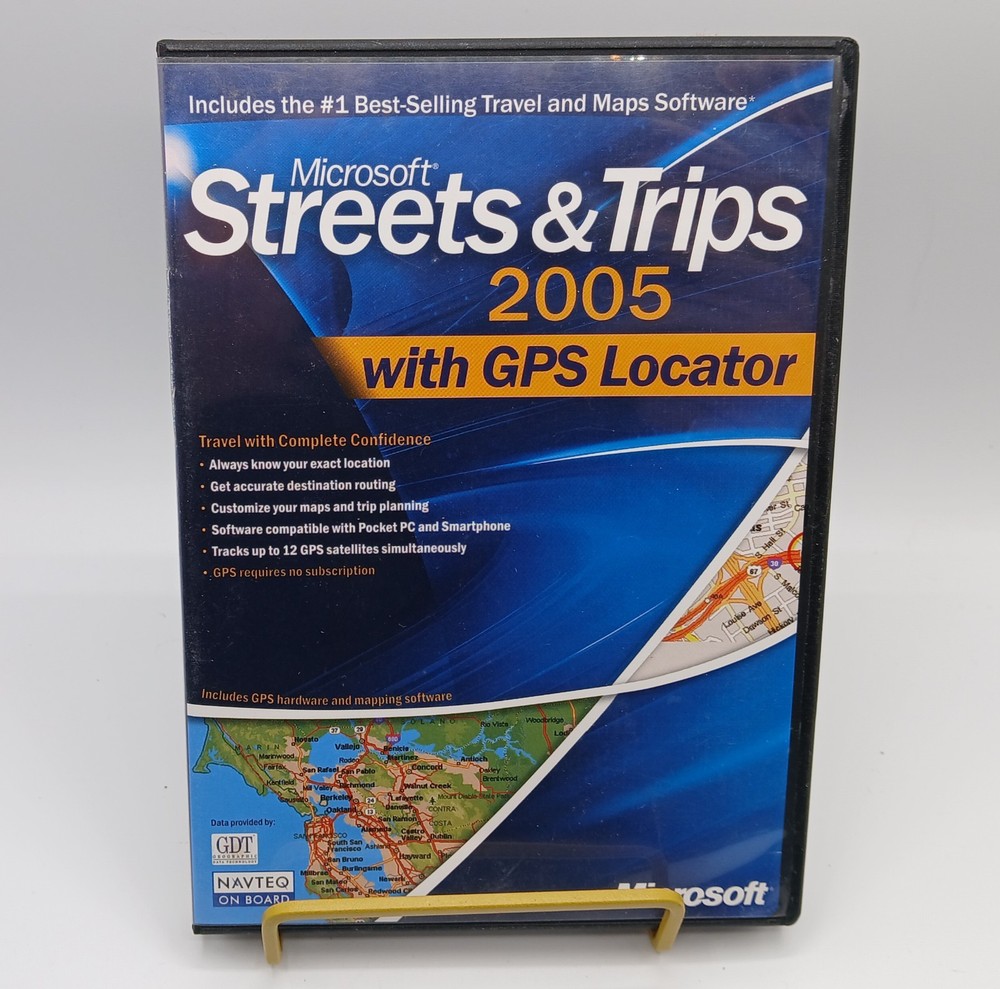 Microsoft Streets & Trips 2005 Used CD-ROM Disc Set