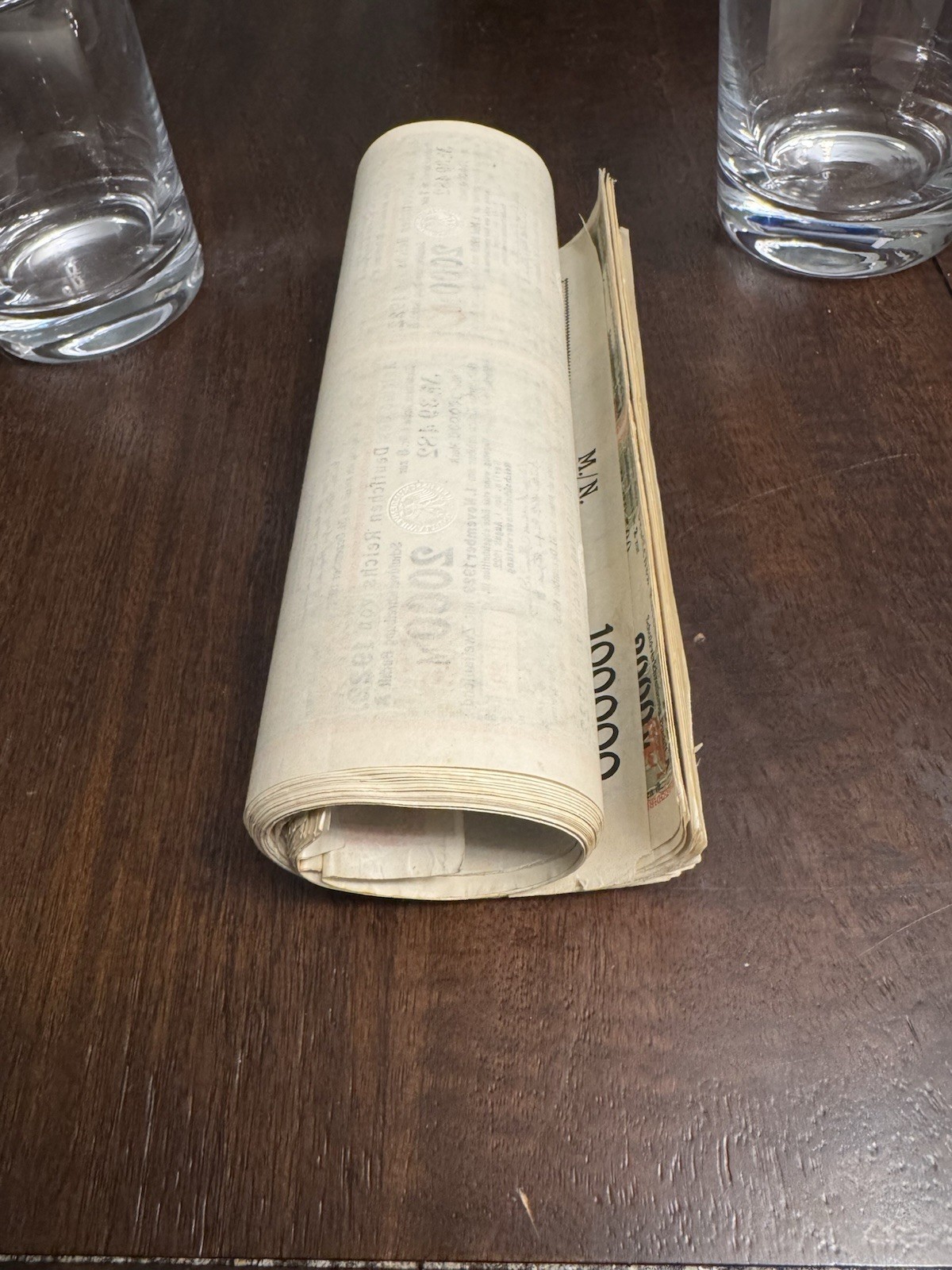 1922 German Bonds Coupons 19 Consecutive 100,000 Mark Uncancelled 100000 Bond