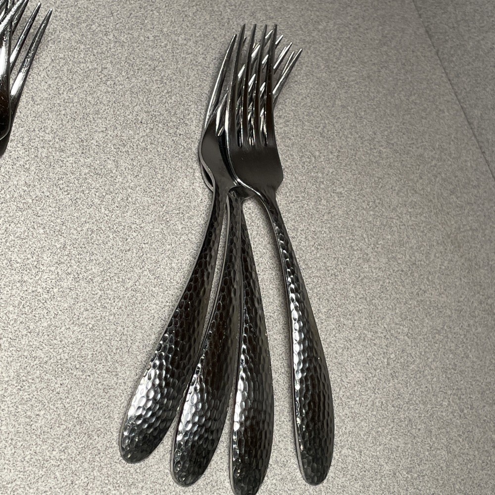 Oneida REYNA Stainless Flatware Hammered Serving Set 23 Pieces