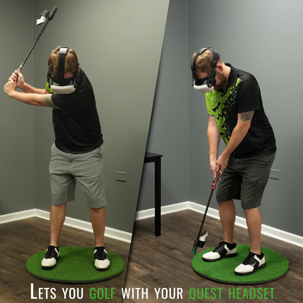 Drivr Elite Standard Putter Combo - Realistic VR Golf Simulator Handle - Carbon