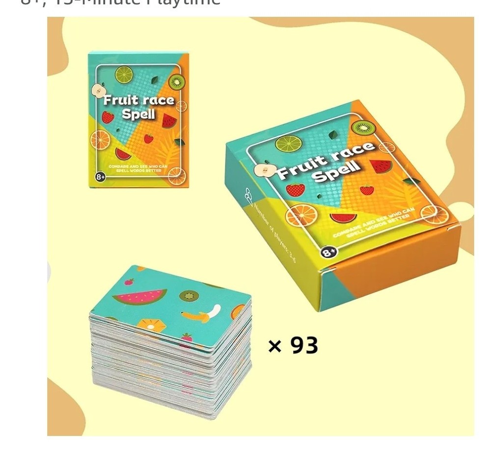 Fruit Race Spell Game