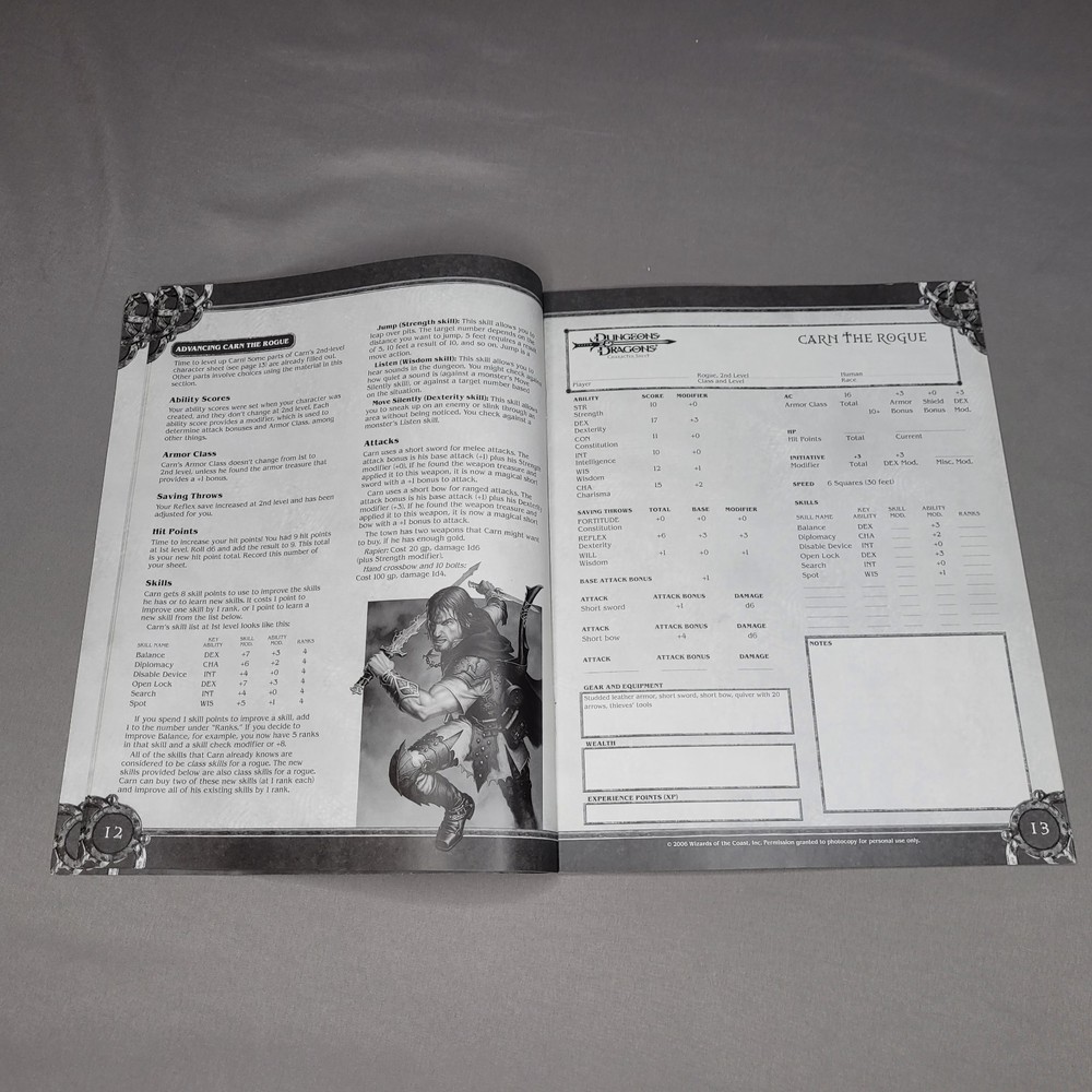 Dungeons And Dragons Basic Game Advanced Rulebook Rule Book Replacement 2006 D&D
