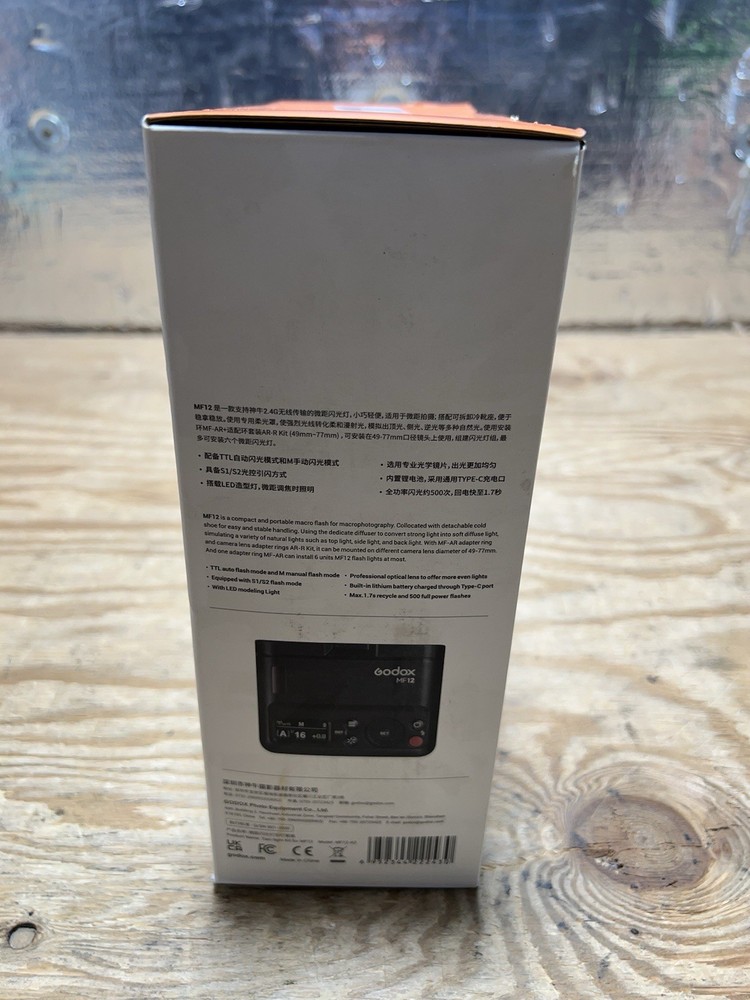 Godox Two Light Kit Macro Flash LED Lights Wireless X System 12W MF12-K2