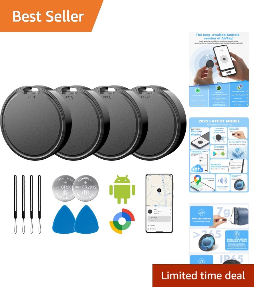 Air Tags for Android,Air Tags-4 Pack Android,Android Tracker Tags,2  Battery ...